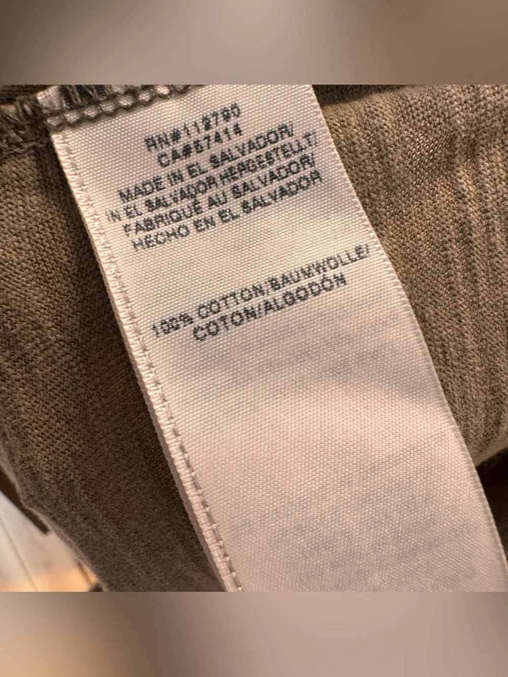 True Religion Men's Olive Green Distressed Spellout Tee